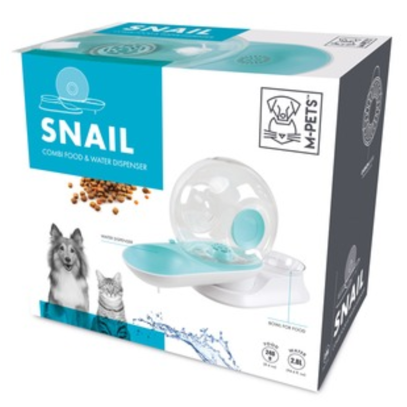 Dispensador de agua y comida Snail Combi M-Pets - Imagen 5