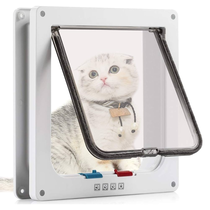 Puerta para gatos Doras con cierre de 4 vías