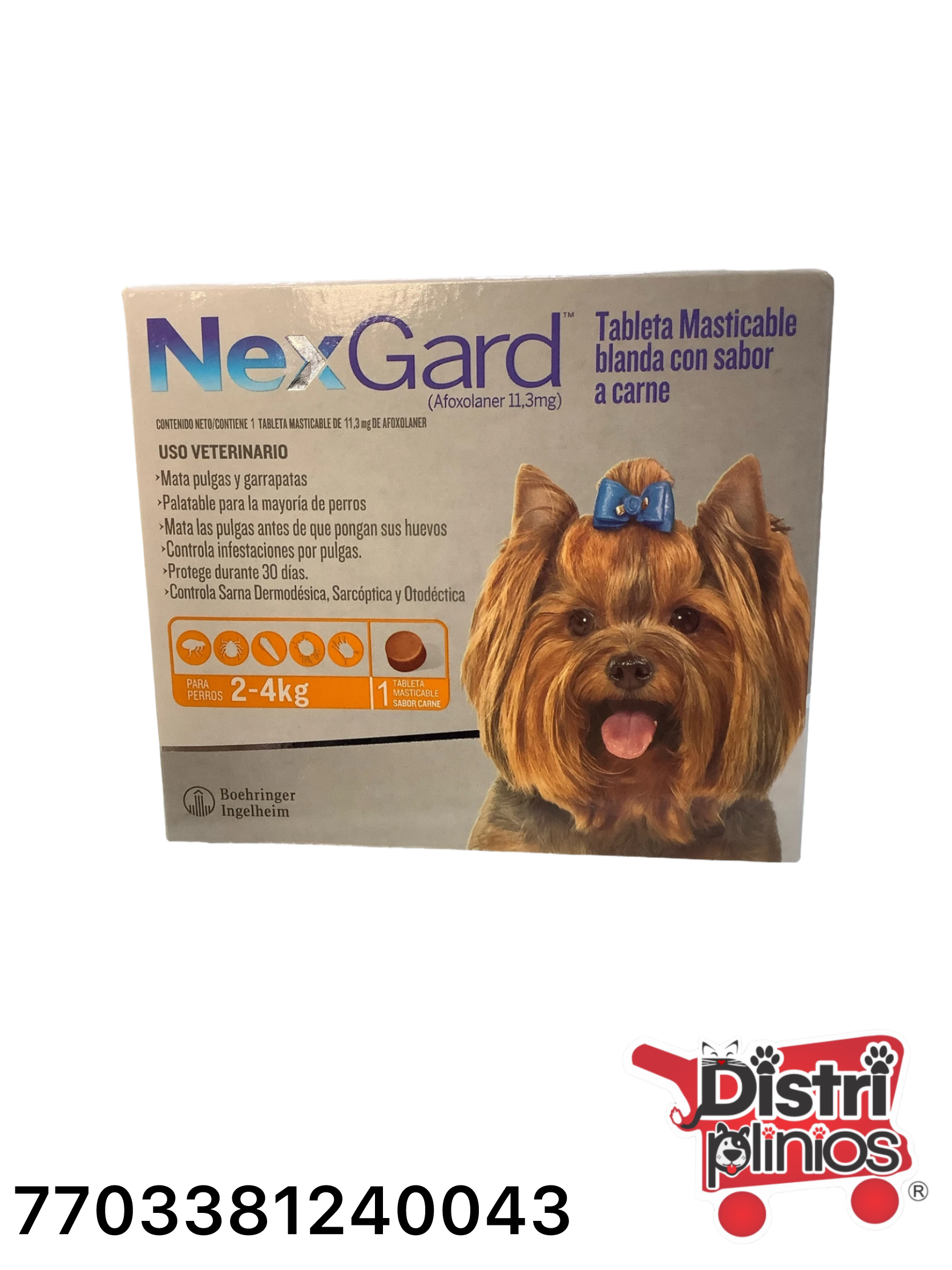 NexGard Antipulgas para Perros de 2 a 4 Kg